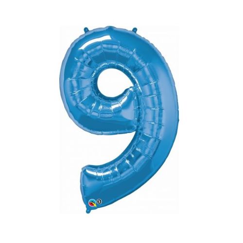Sapphire Blue Foil Number Balloons
