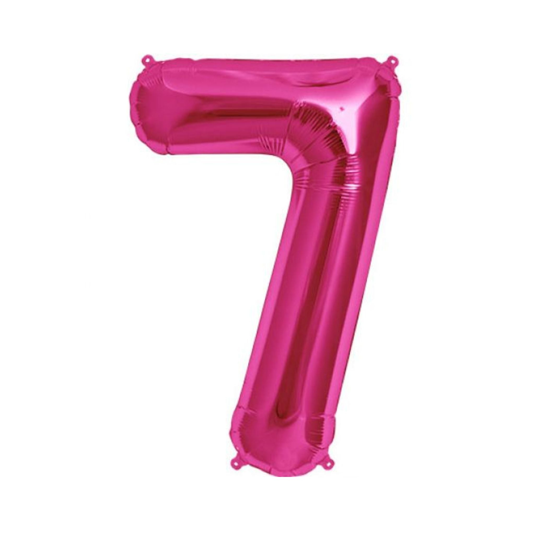 Hot Pink Foil Number Balloons