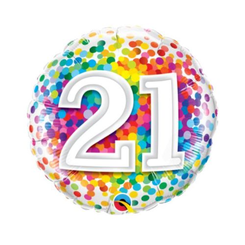 18" Round Foil Number Balloons