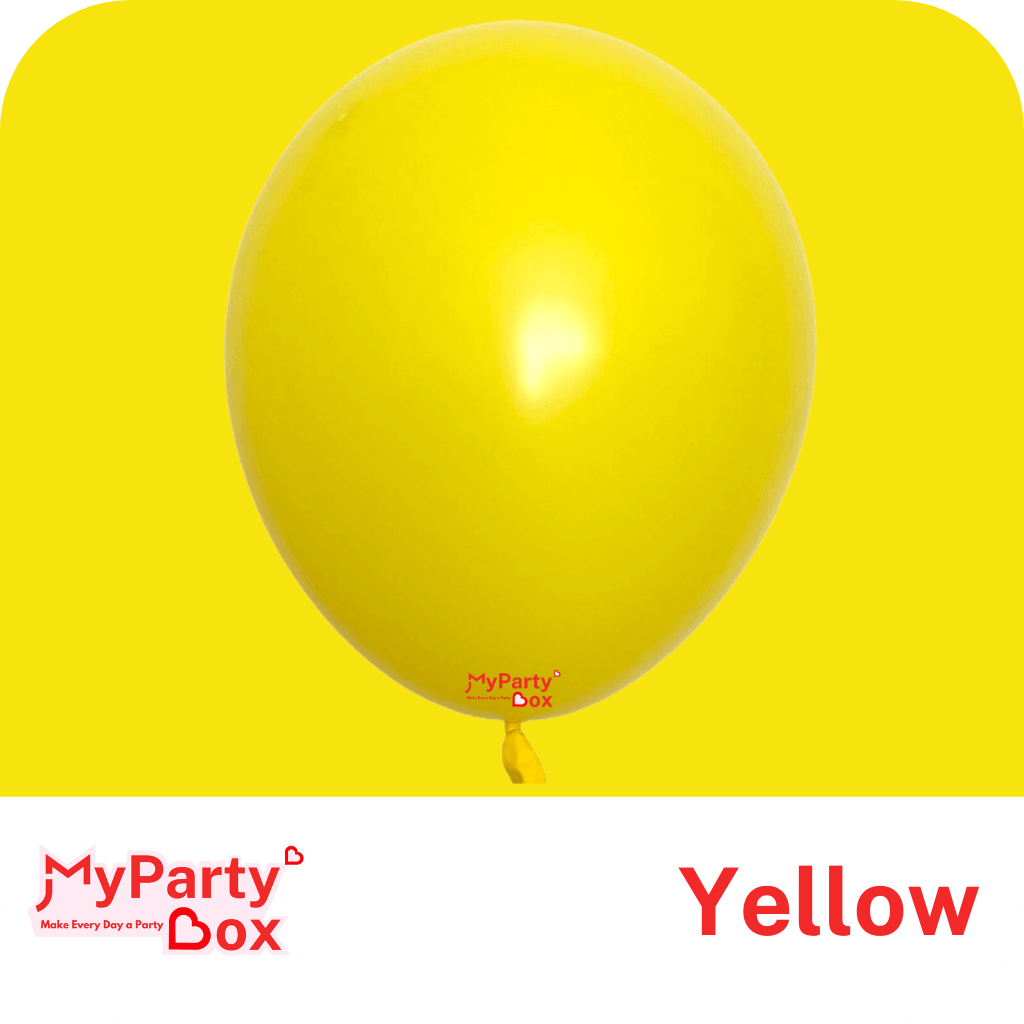 11" (28cm) Standard Yellow Latex Balloon