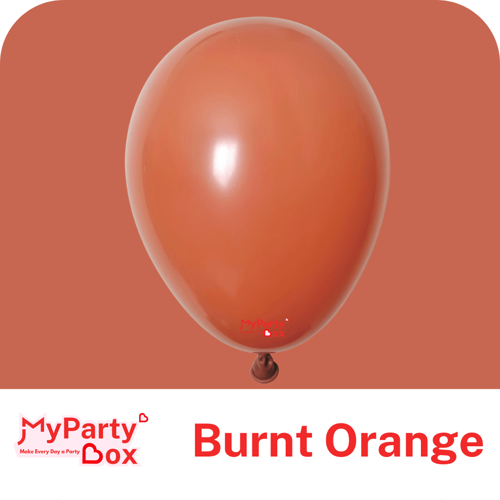 11"(28cm) Fashion Burnt Orange Regular Latex Balloon