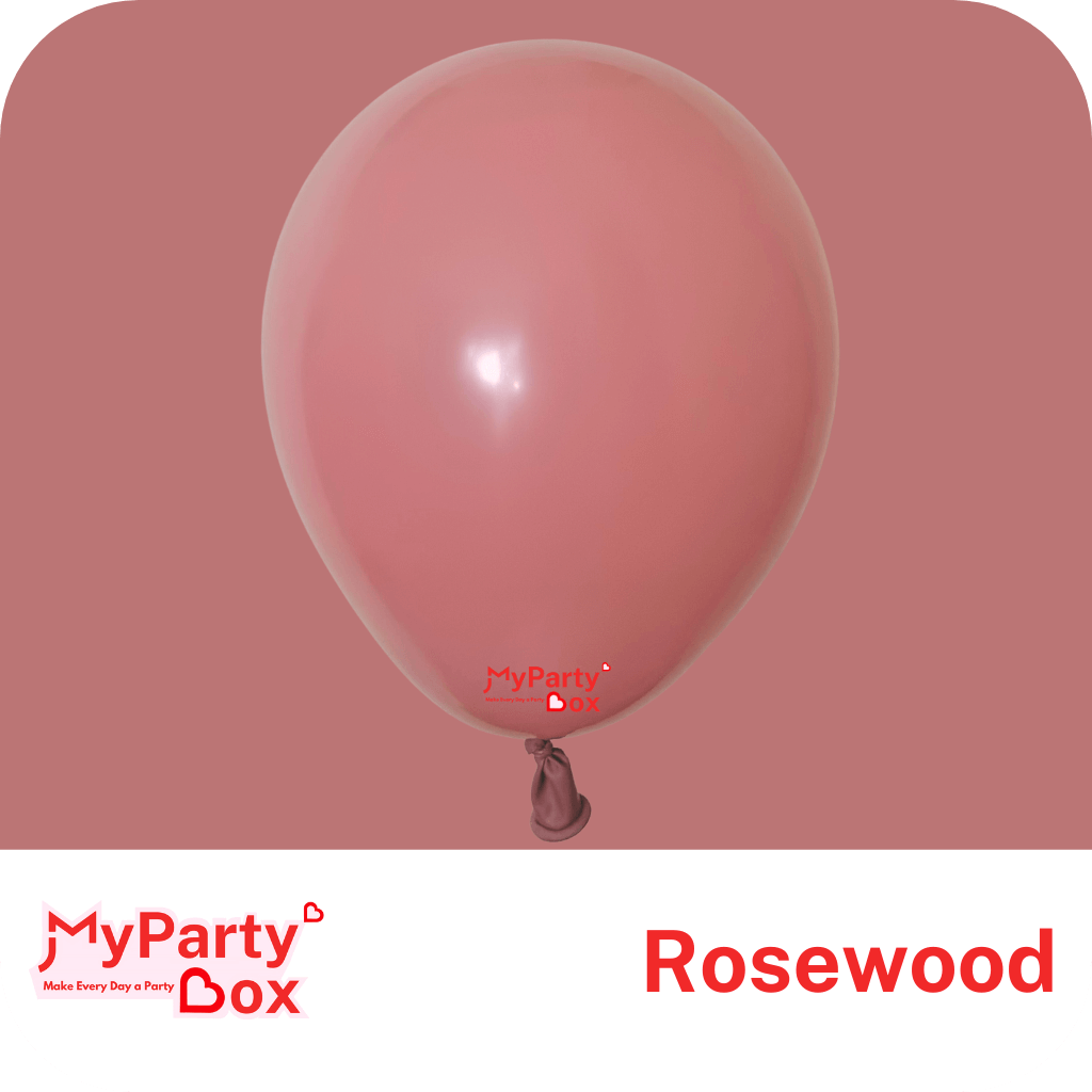 5" (12cm) Fashion Rosewood Mini Latex Balloon