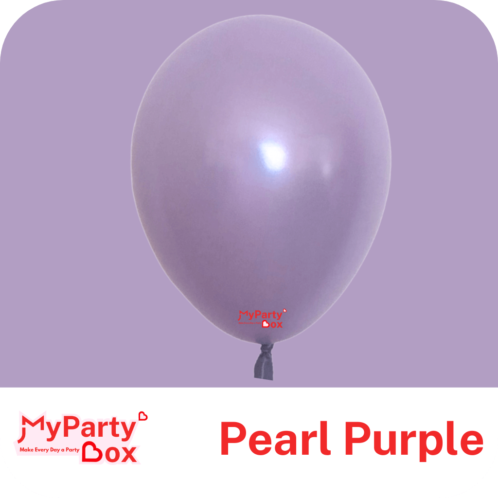 5" (12cm) Pearl Lavender Mini Latex Balloon
