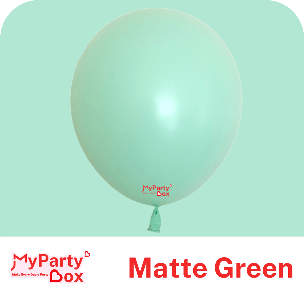 18" (45cm) Pastel Matte Green Latex Balloon