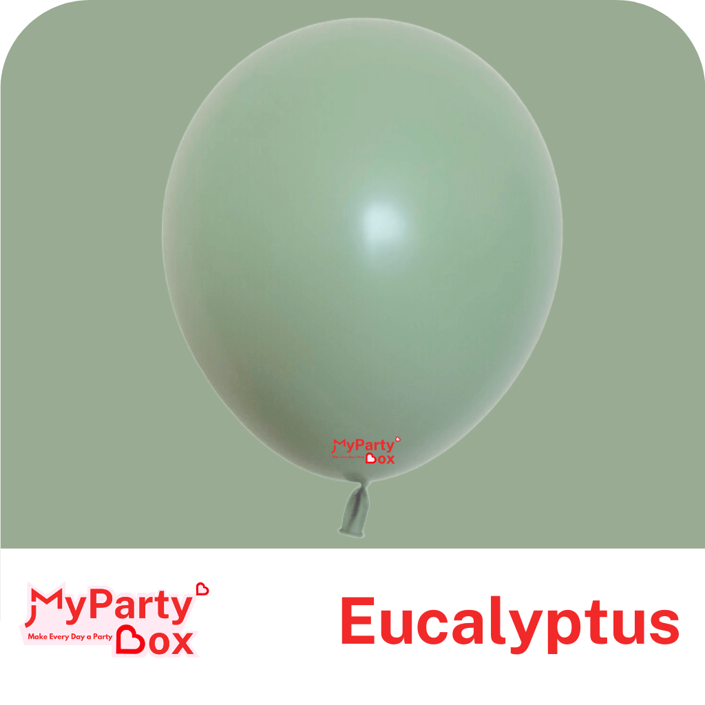 5" (12cm) Fashion Eucalyptus Mini Latex Balloon