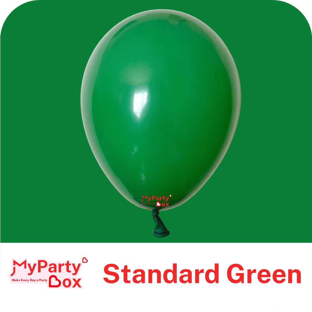 11" (28cm) Standard Green Latex Balloon