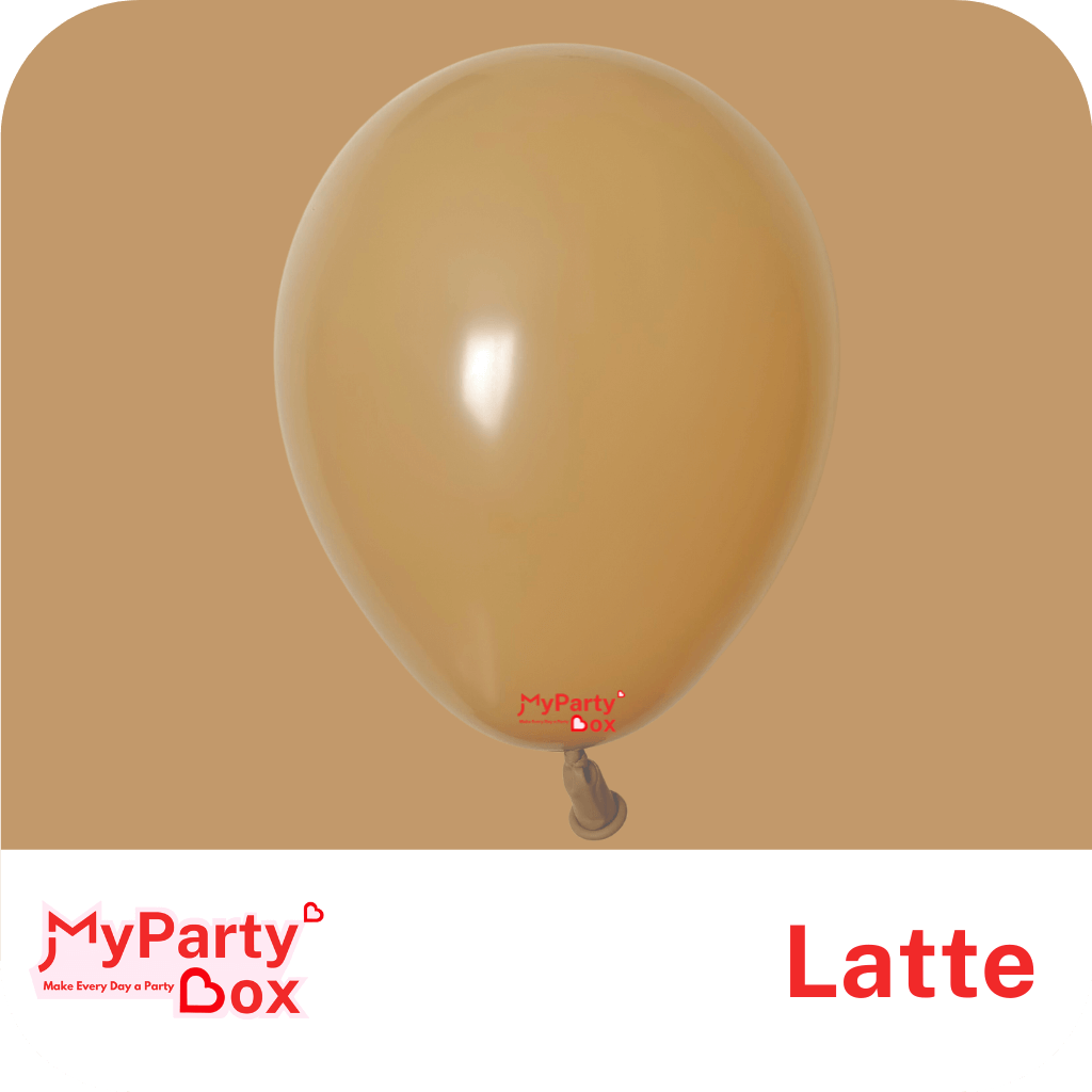 12" (30cm) Fashion Latte Regular Latex Balloon