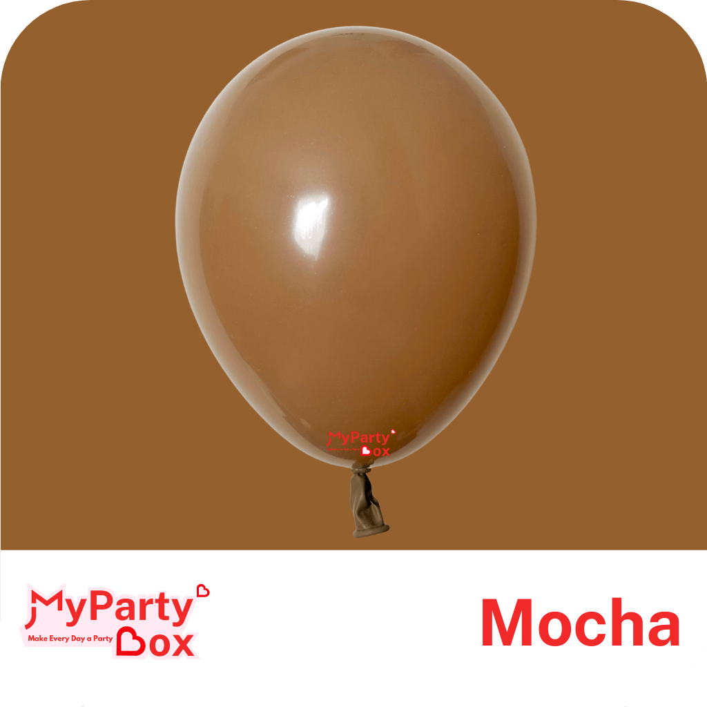 16"(40cm) Mocha Brown Large Latex Balloon