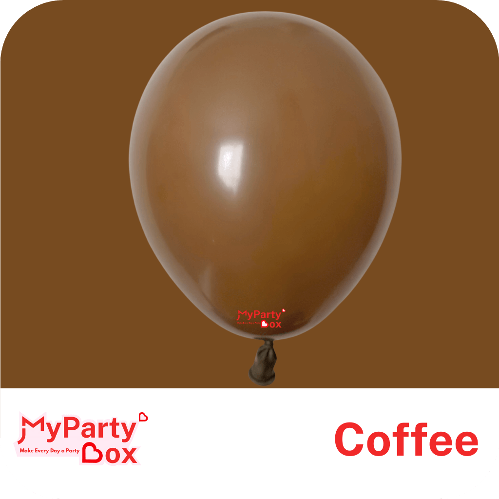 12" (30cm) Fashion Coffee Brown Regular Latex Balloon