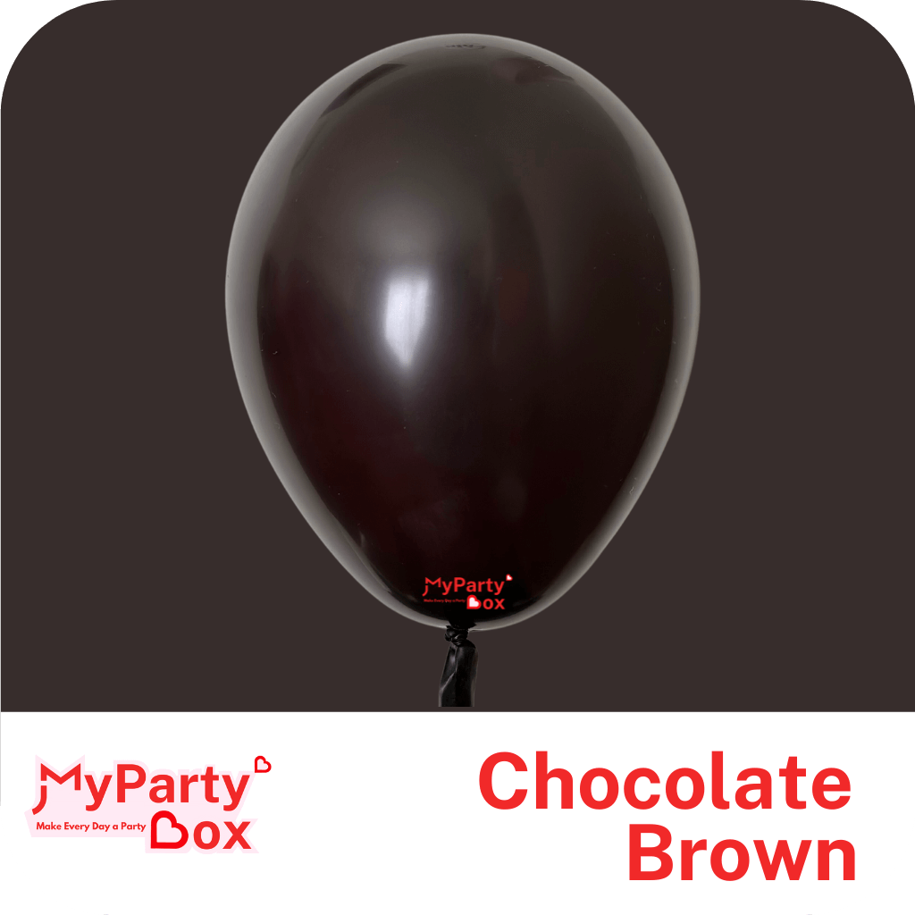 16" (40cm) Fashion Chocolate Brown Latex Balloon