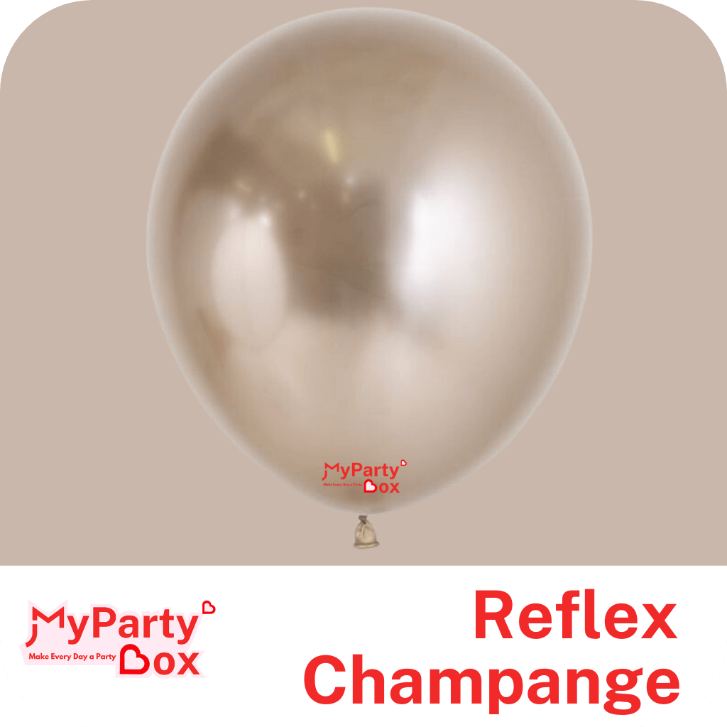 12" (30cm) Reflex Champagne Regular Latex Balloon