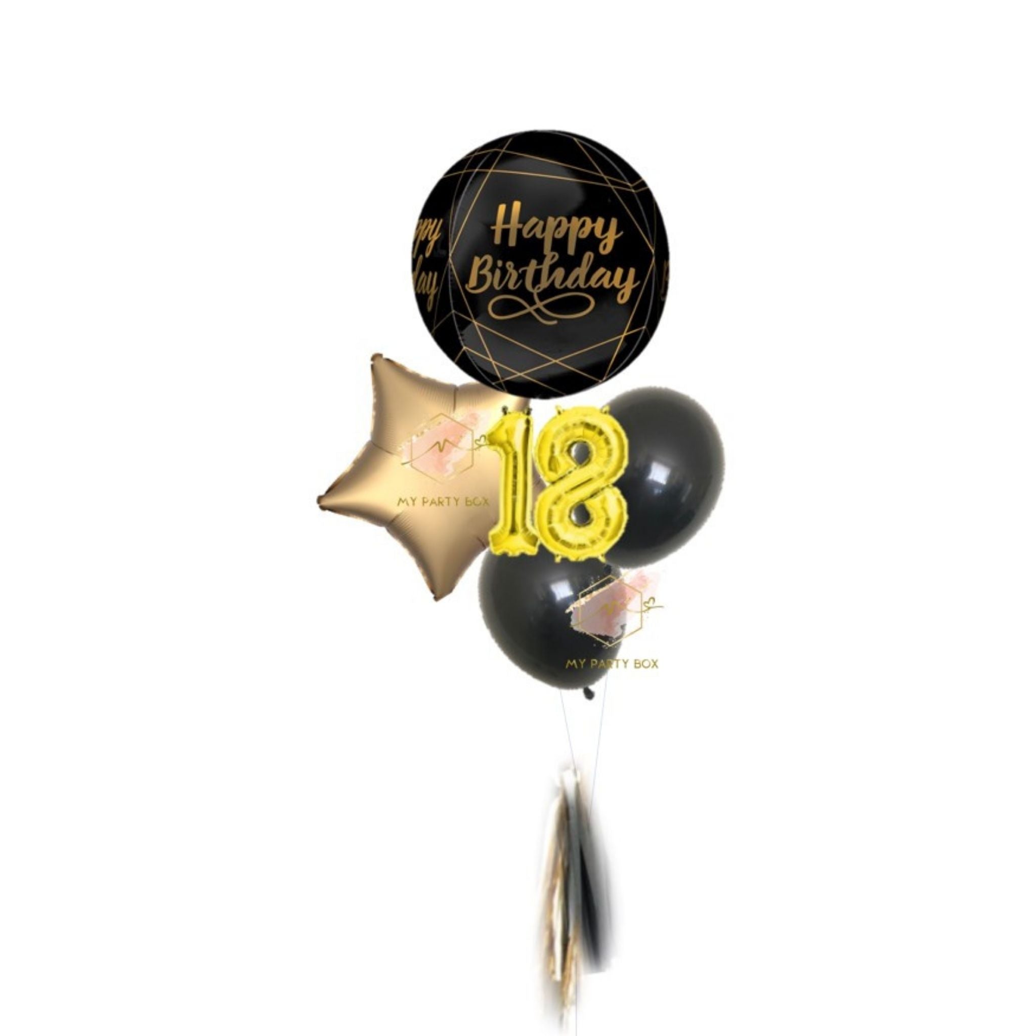 My Party Box Small Number Balloon Bouquet