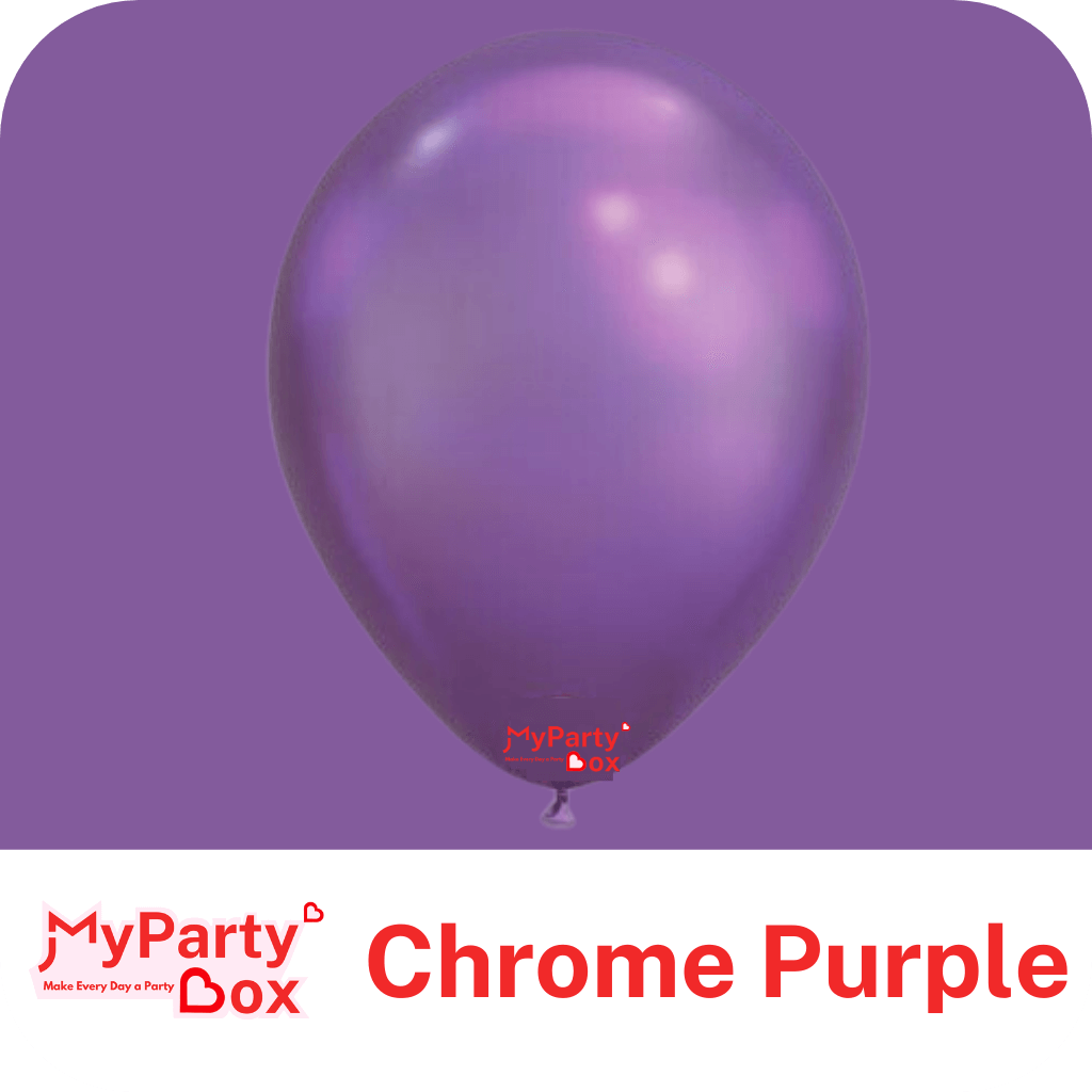11" (28cm) Chrome Purple Latex Balloon