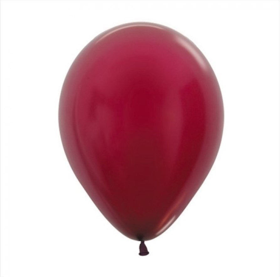 Sempertex  Metallic Burgundy Regular Latex Balloon