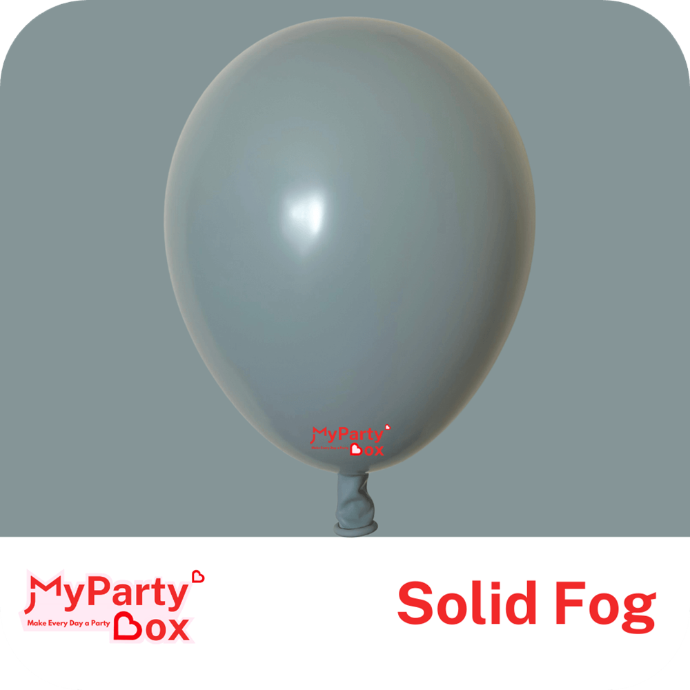 My Party Box Solid Fog Double Stuffed Party Latex Balloon