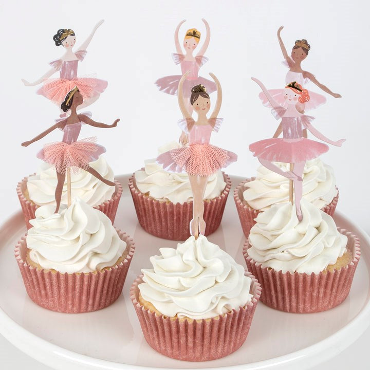 MeriMeri Ballerina Cupcake Kit  on Pink Cupcake