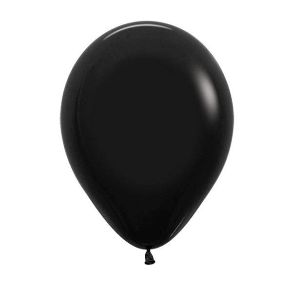 Sempertex Black Regular Latex Balloon