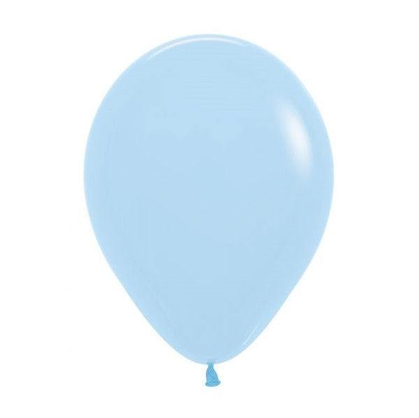 Sempertex Pastel Blue Regular Latex Balloon