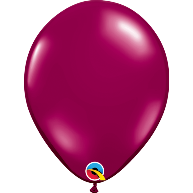 Qualatex Jewel Sparkling Burgundy Large Latex Balloon