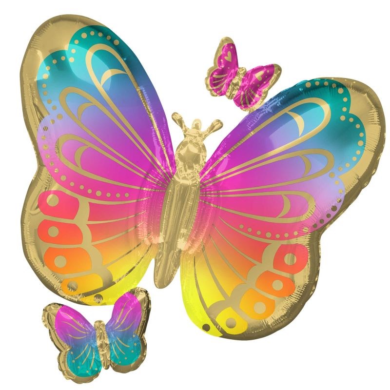 Colorful Butterfly Foil Balloon