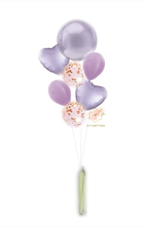 My Party Box Pastel Purple Deluxe Balloon Bouquet