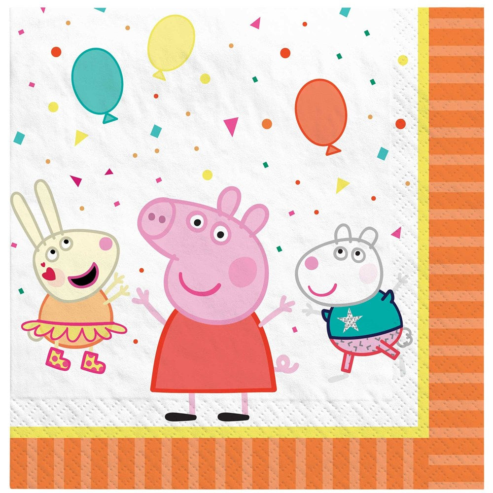 Amscan Peppa Pig Confetti Party Lunch Napkins (PK16)