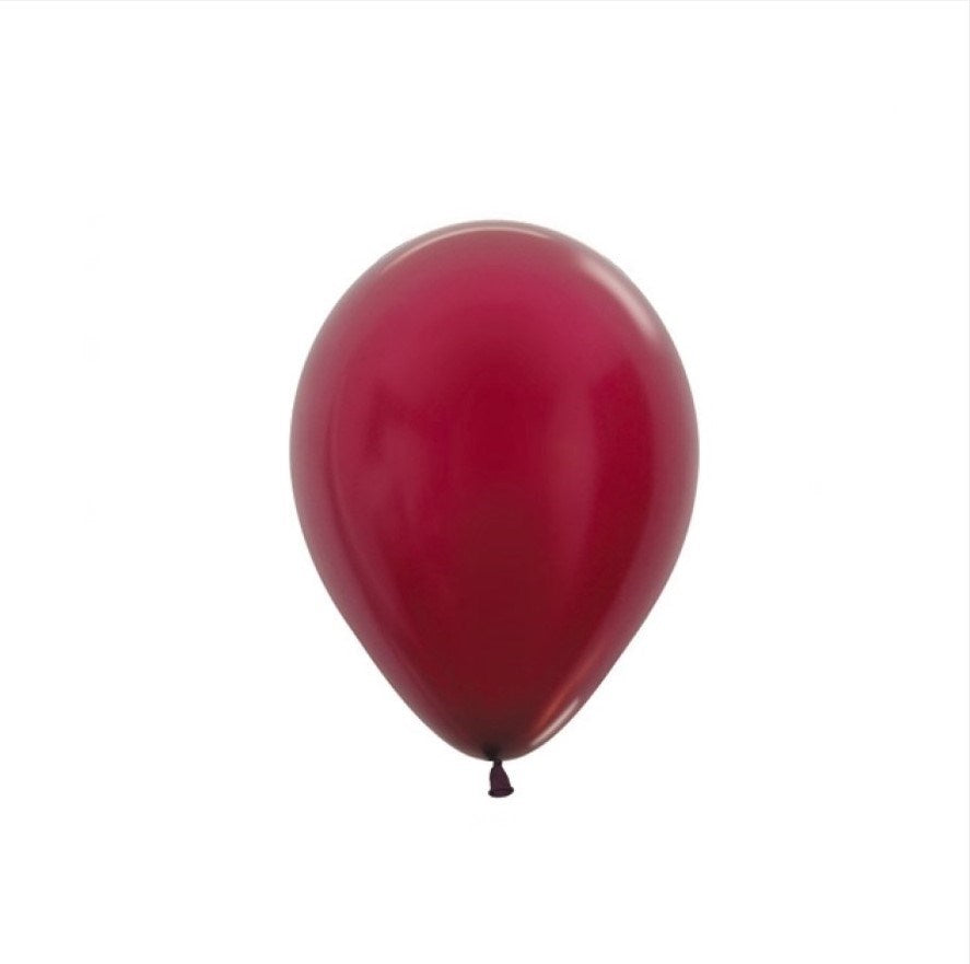 Sempertex Metallic Burgundy Mini Latex Balloon