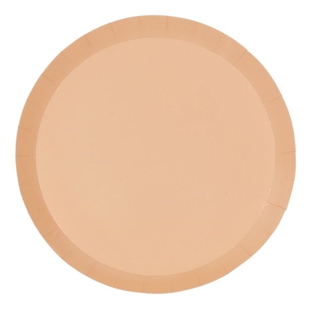 23cm (9") Classic Pastel Peach Paper Dinner Plate (PK10)