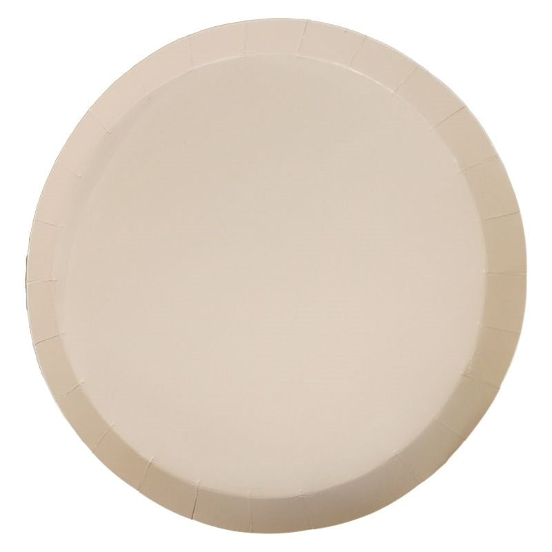 23cm (9") Classic White Sand Paper Dinner Plate (PK10)