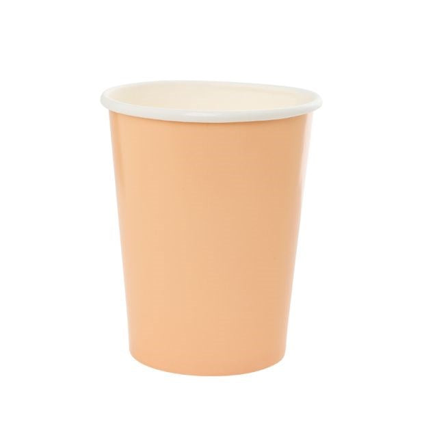 Classic Pastel Peach Paper Cup (PK10)