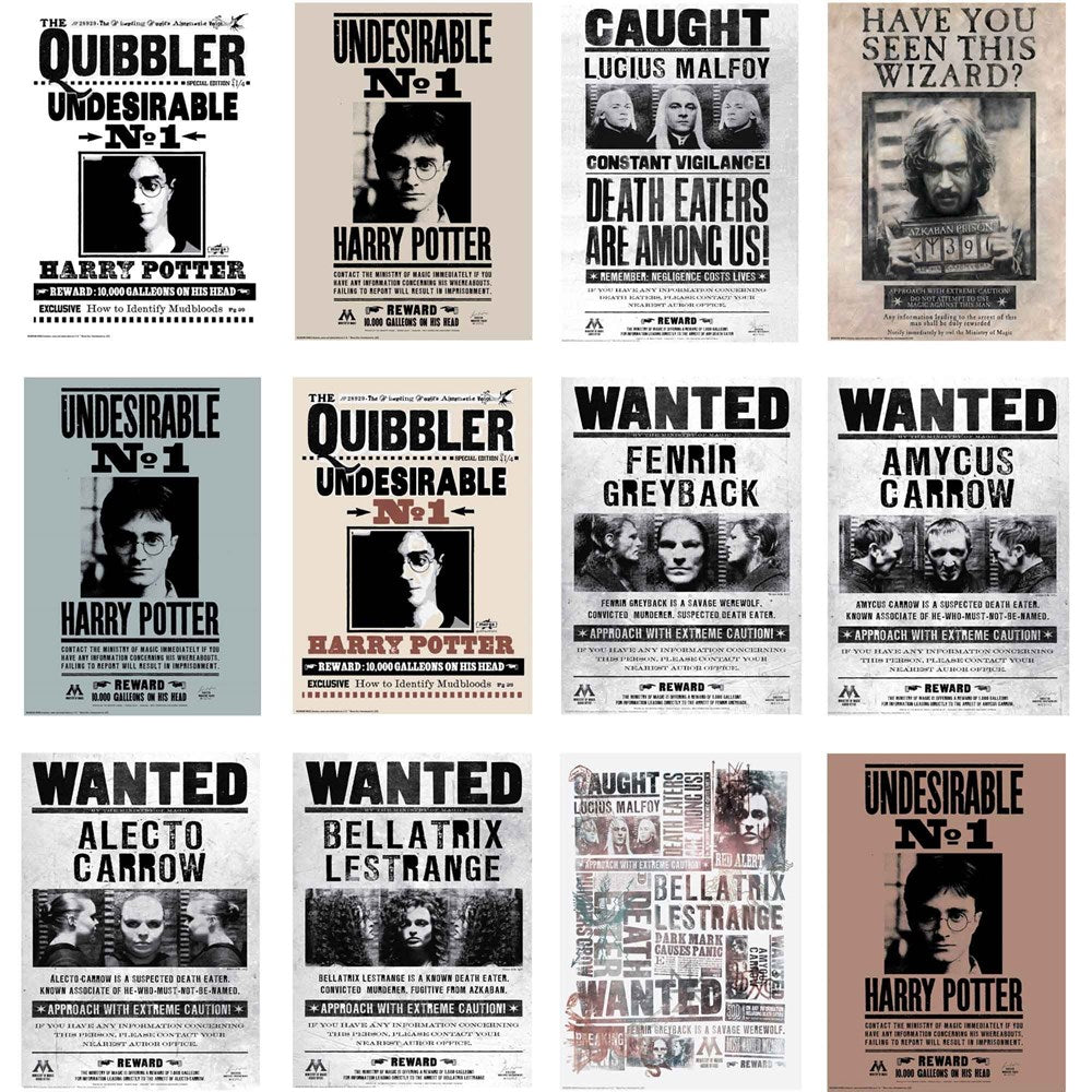 harry potter wanted posters – mypartybox.co.nz