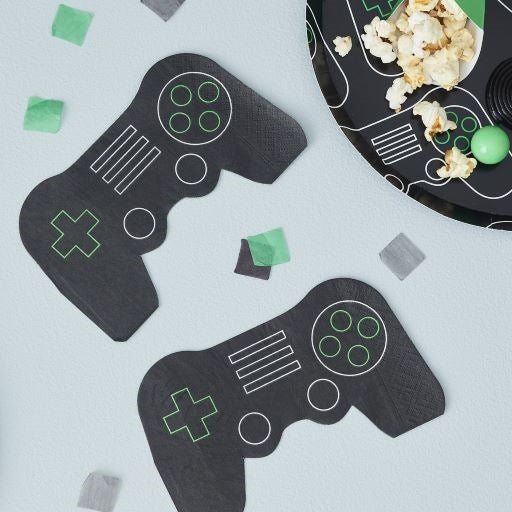 Ginger Ray Game Controller Shaped Party Napkin (PK16)