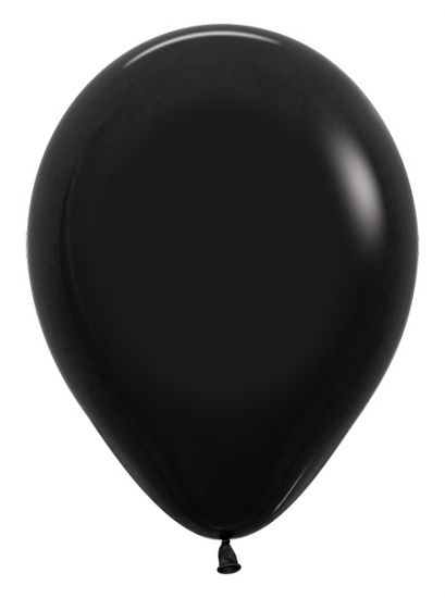 Sempertex Black Regular Latex Balloon