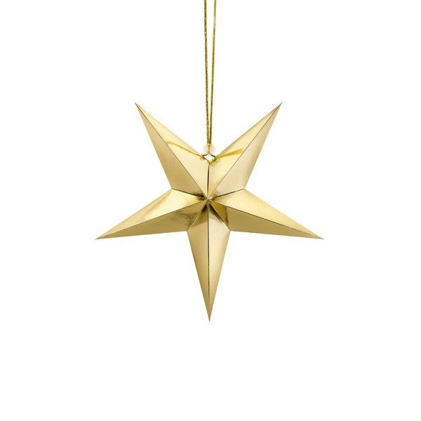 Gold Paper Star - Small