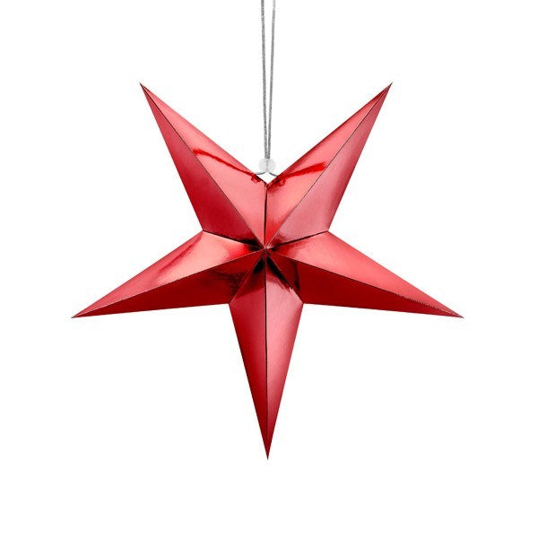 Red Paper Star - Medium