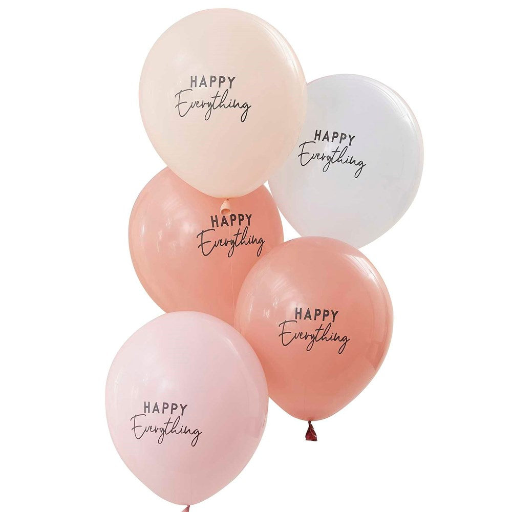 Ginger Ray Happy Everything Muted Pastel Balloon Bundle (PK5)