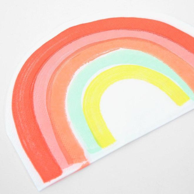 MeriMeri Neon Rainbow Napkins (PK16)