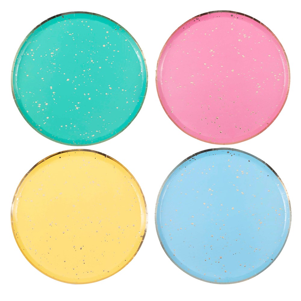 Ginger Ray Mix It Up Bright Rainbow Party Plates (PK8)