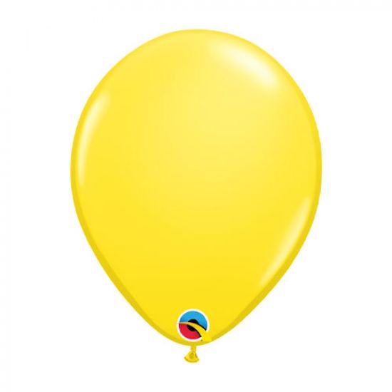 Qualatex Yellow Regular Latex Balloon