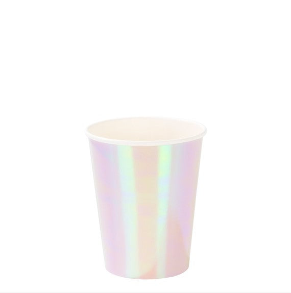 The Talking Table Iridescent Paper Cups 12PK