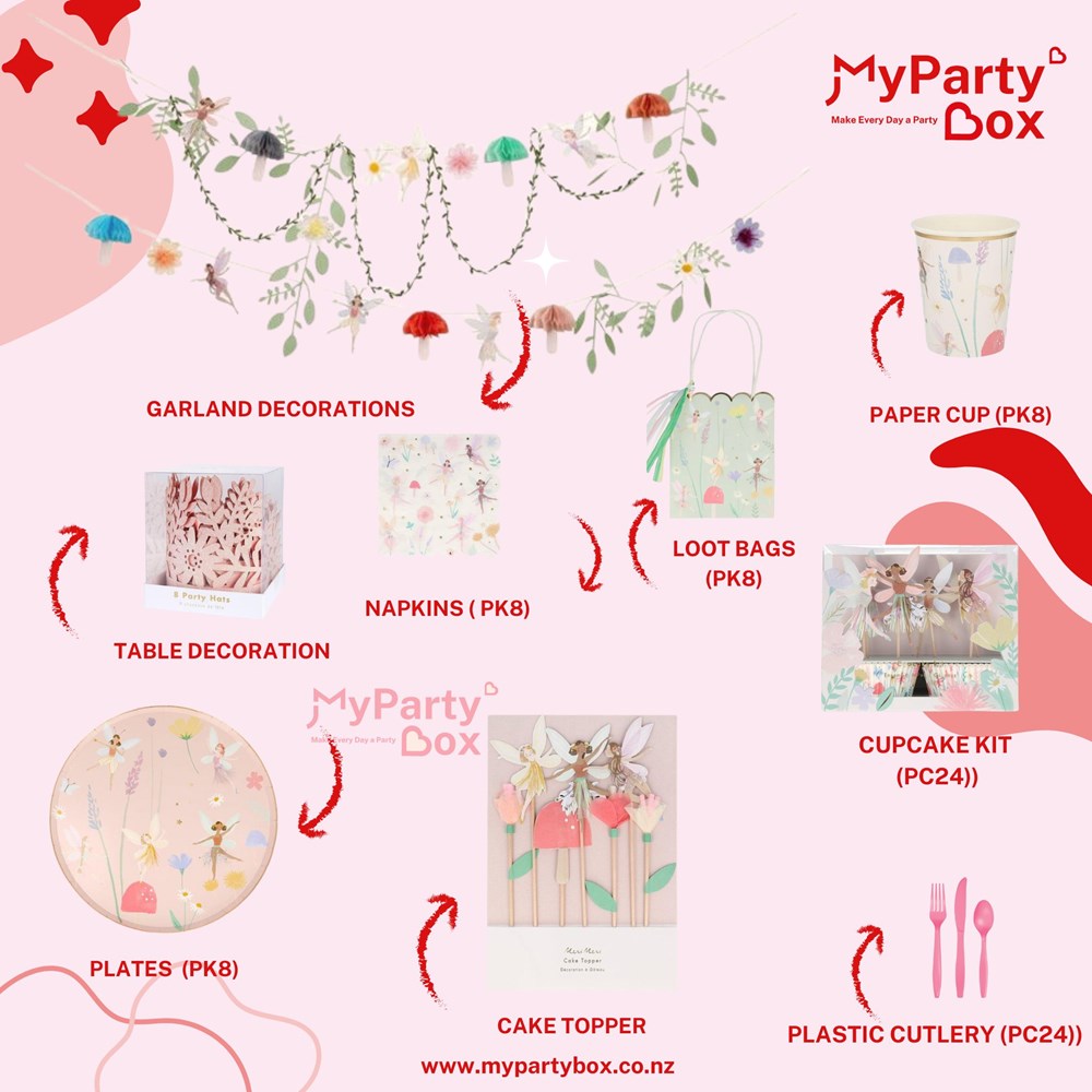Fairy themed party supplies