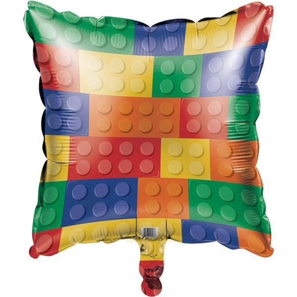 Anagram Lego Block Party Square Foil Balloon