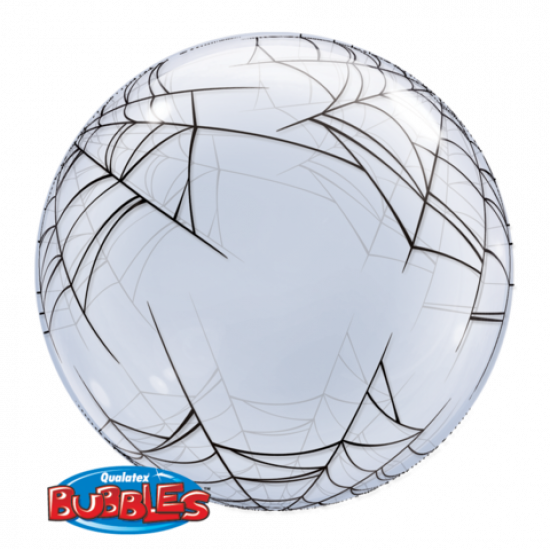 Qualatex 24" Clear Spider's Web Bubble Deco Balloon