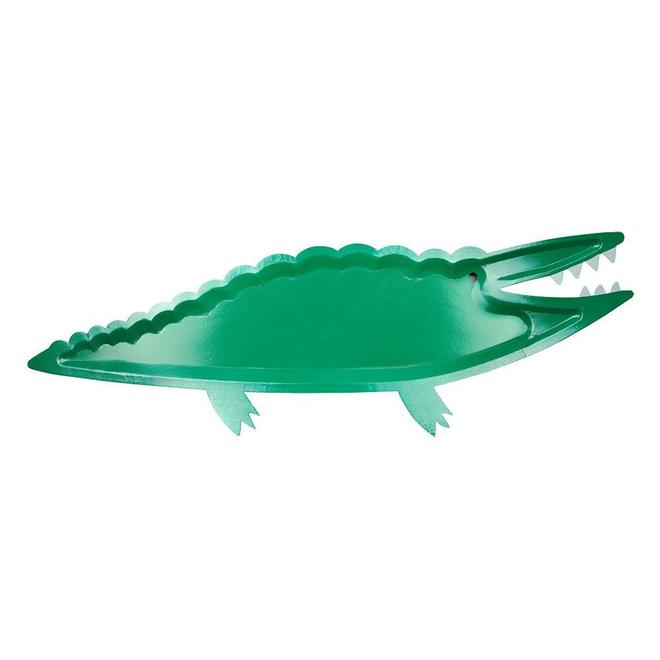MeriMeri Green Crocodile Platters PK4