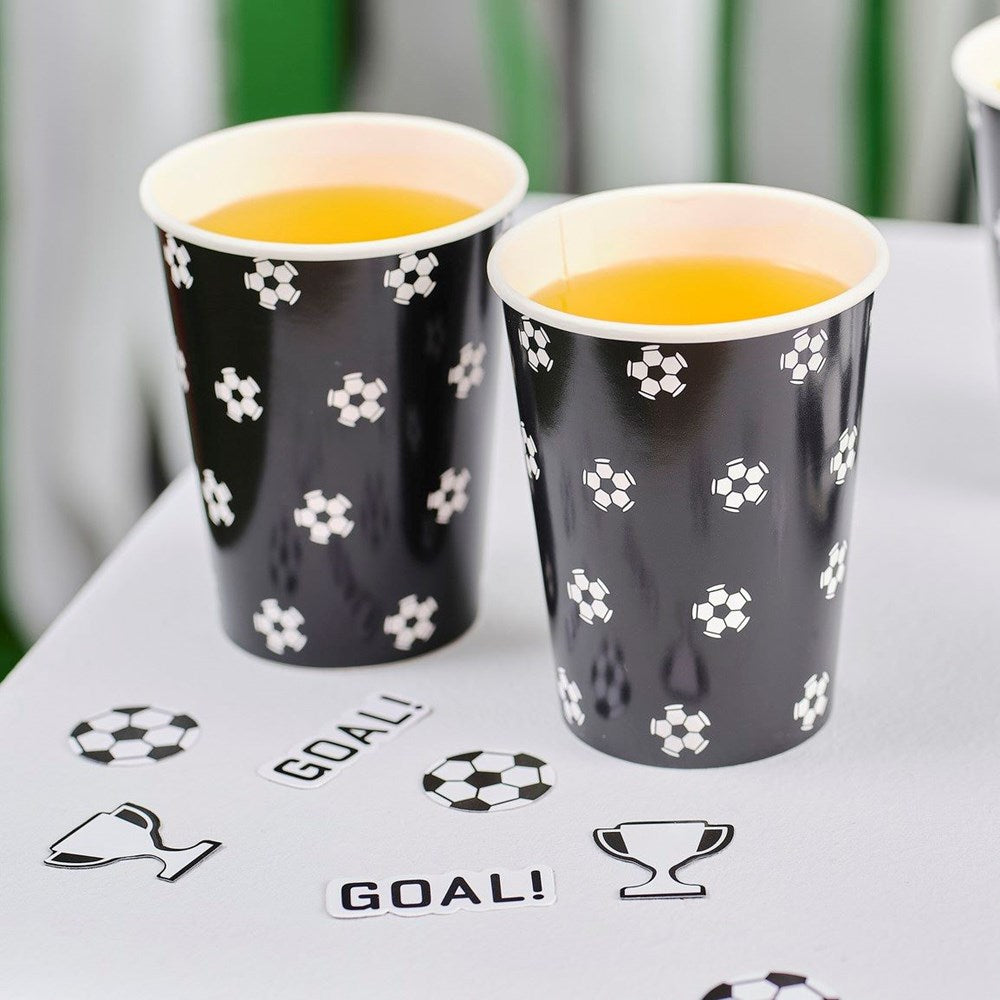Ginger Ray Kick Off Football Party Cups (PK8)