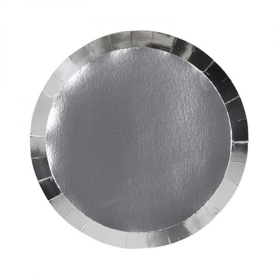 Five Star 7" Classic Metallic Silver Paper Plates