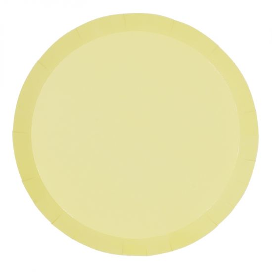 Five Star 9" Classic Pastel Yellow Paper Plate