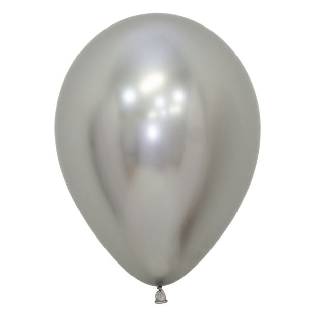 Sempertex Reflex Silver Regular Latex Balloon