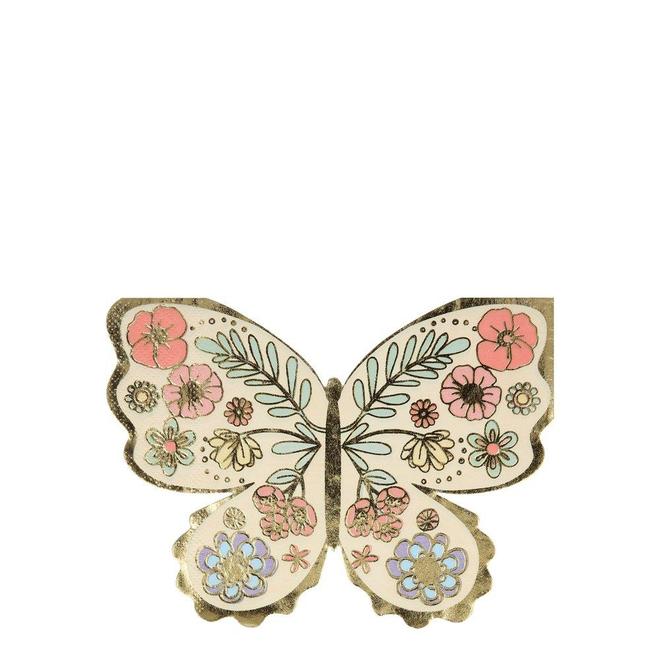 MeriMeri Floral Butterfly Napkins (PK16)