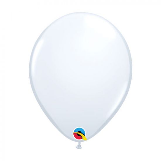 Qualatex Standard White Regular Size Latex Balloon